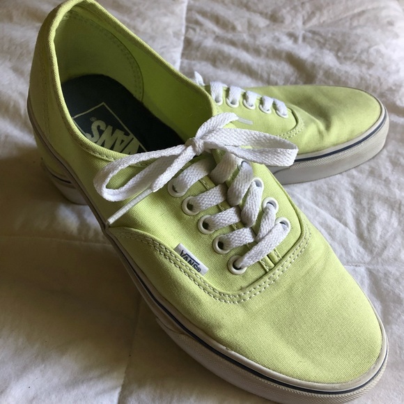 Vans Shoes - VANS!!! Lime green “Authentic”